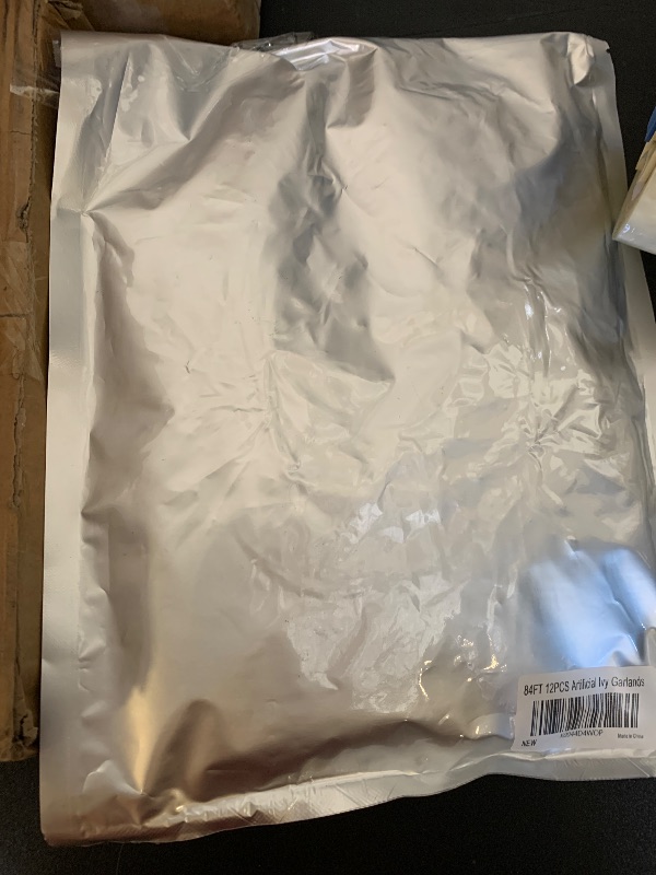 Photo 1 of 12 Pack Fake Vines for Room Decor Artificial Ivy Garland with Clip Green Flowers Hanging Plants Faux Greenery Leaves Bedroom Aesthetic Decor for Home Garden Wall Wedding