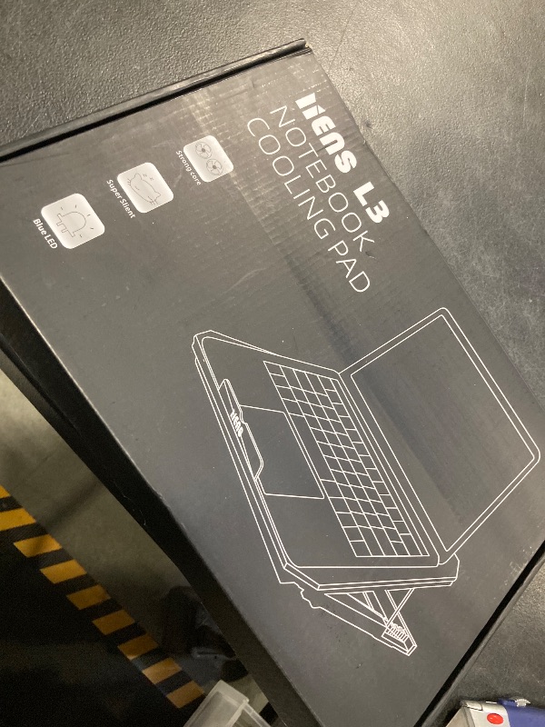Photo 1 of *INCOMPLETE** LIENS Laptop Cooling Pad with Adjustable Height Two 5.1 Inches Fan 2 USB Ports Suitable for 12"-15.6" Laptops?White?