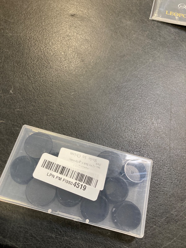 Photo 1 of 12 Hole Plugs 25mm/1" - Black Plastic Plugs for Cabinet, Screw Holes