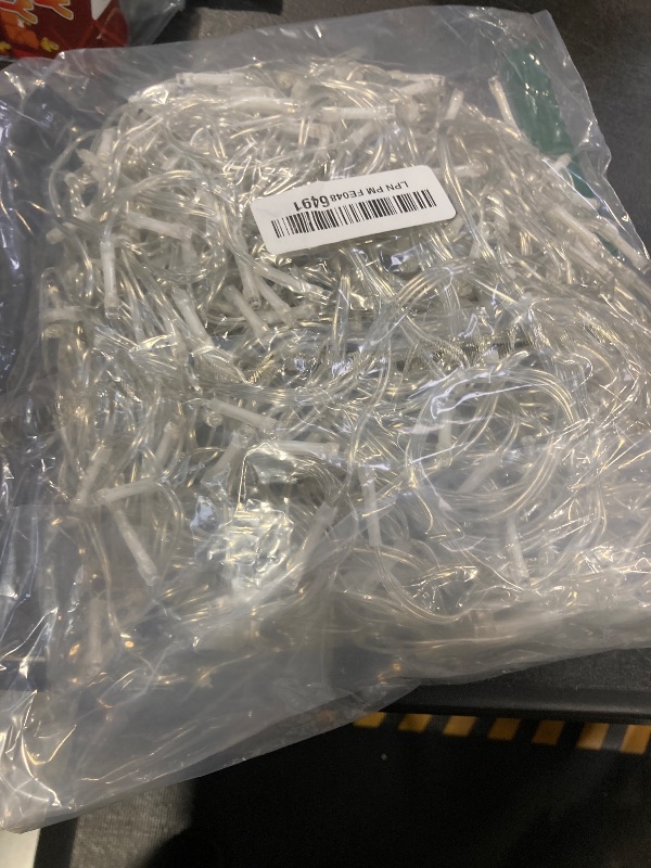 Photo 1 of 66ft Blue and White Christmas Lights, 640 LED Icicle Lights for Outside House Clear Wire Connectable Twinkle Lights with 8 Modes Timer Waterproof for Window Party Tree Holiday Patio Yard Home Decor