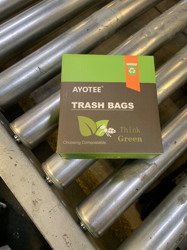 Photo 1 of 1.6-2 Gallon Compostable Trash Bags with Handle Tie, AYOTEE 50 Count Mini Trash Bag Kitchen Food Scrap Waste Bags, Certified By ASTM Standard Compost Bags for Kitchen Compost Bin Green