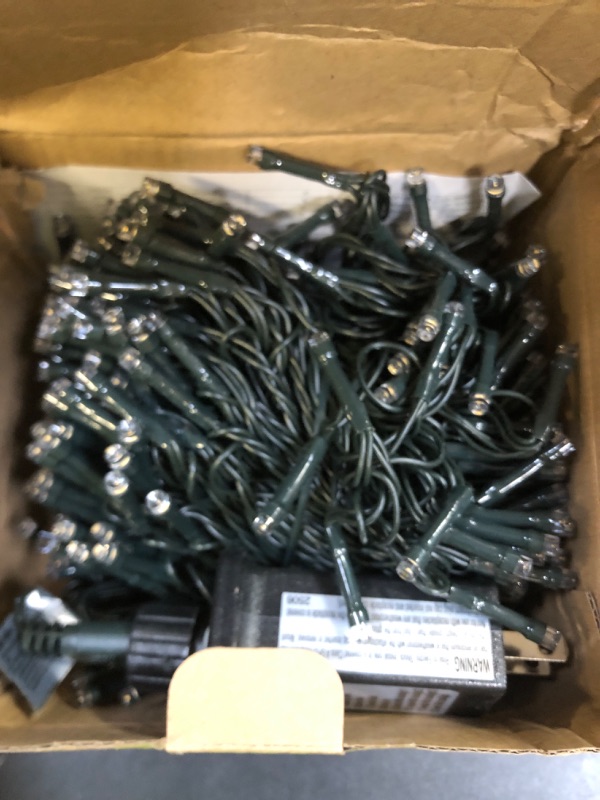 Photo 1 of 100-1000 LED Christmas Lights, Low Voltage Fairy String Lights with 8 Modes, Ideal for Xmax Tree, Garden, Home, Party, Halloween Festival Deco (Warm White, 500 LEDs)