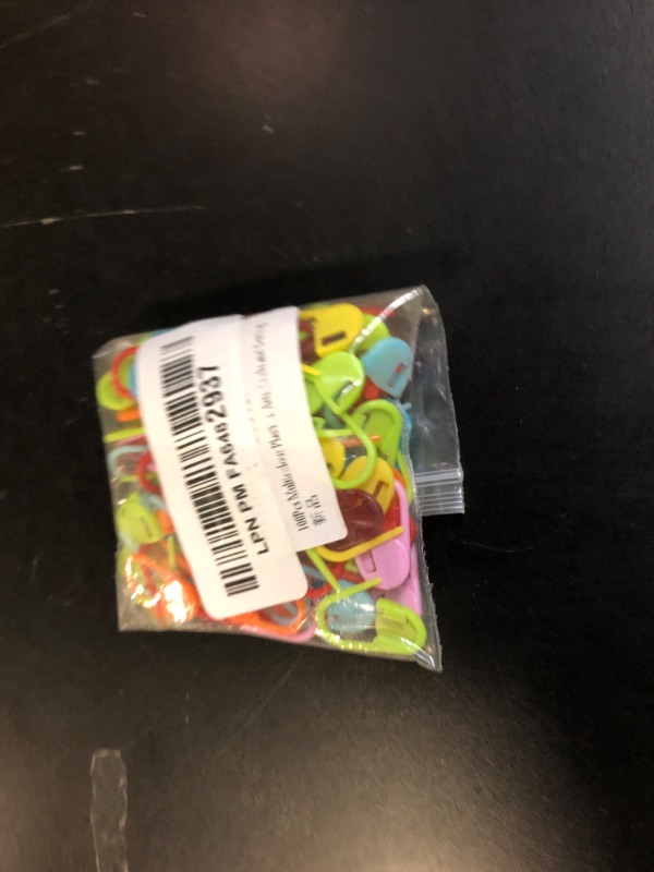 Photo 1 of 100Pcs Multicolour Plastic Locking Stitch Markers Knitting Stitch Counter Crochet Stitch Needle Clip, Knitting and Crochet Notions, Arts, Crafts and Sewing