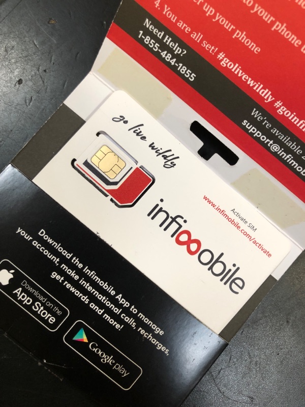 Photo 1 of $12.50/Month | Infimobile Prepaid Unlimited Plan: 12 Months | 15GB High-Speed Data Per Month | Unlimited Data Talk & Text | Prepaid Plan Service SIM Card | Nationwide Coverage | 4G, 5G Network