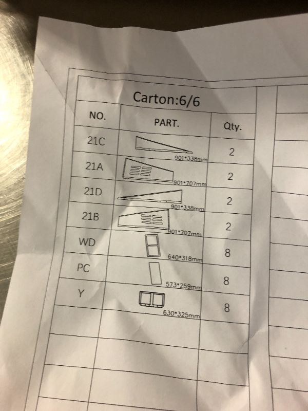 Photo 1 of *ONLY BOX 6 OF 6**SOLD FOR PARTS** Garveelife 11 ft x20 ft x9 ft Vertical Roof Metal Carport, Heavy Duty Steel Car Ports for All-Weather, for Full-Size Pickup Trucks, Boats, and Tractors