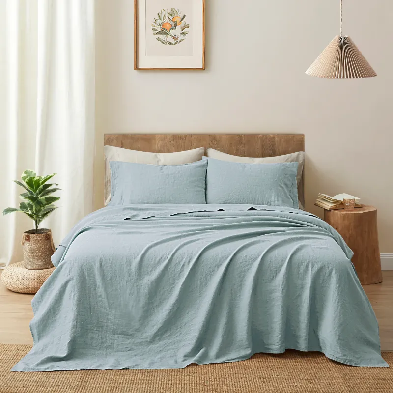 Photo 1 of 100% Linen Bedding Sheet Set
