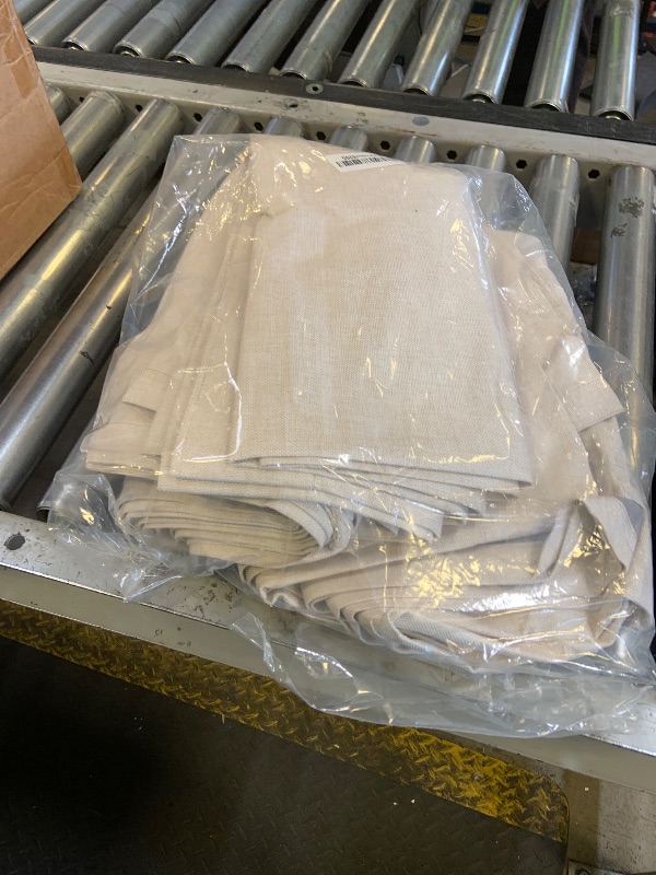 Photo 1 of 100% Blackout Shield Linen Blackout Curtains for Bedroom 120 Inches Long, Back Tab/Rod Pocket Living Room Drapes, Thermal Insulated Blackout Curtains 2 Panels Set, 50" W x 120" L,Cream