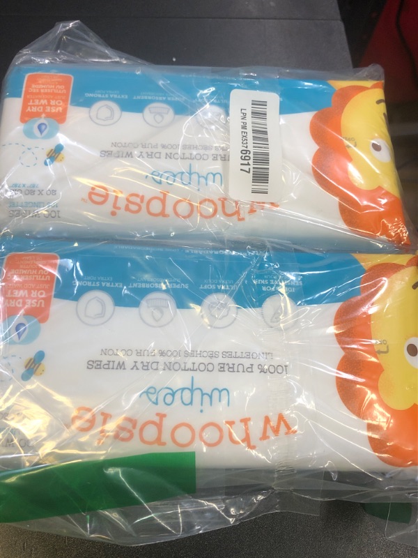 Photo 1 of 100% Pure Cotton Dry Wipes | 200 Count | Use Wet or Dry | Soft & Sensitive | Hypoallergenic | Extra Strong & Absorbent | Perfect for Diaper Changes, Runny Noses, Drool, Meal Time & Nursing