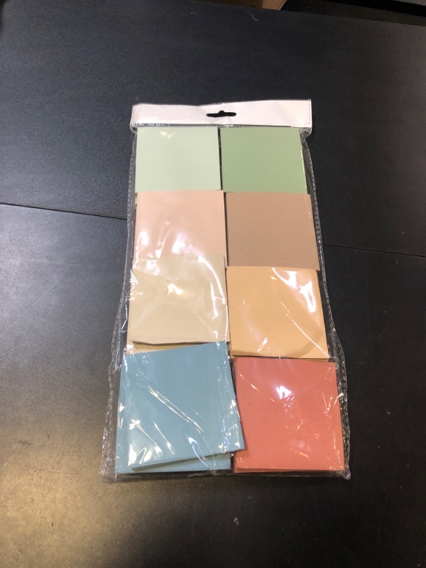 Photo 1 of (16 Pack) Sticky Notes 3x3, Vintage Colors, Sticky Pads, Recyclable, Easy to Stick for Home, Office, Notebook