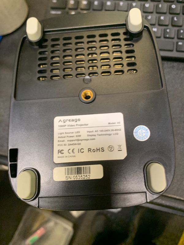 Photo 1 of [Electric Focus] Projector with WiFi and Bluetooth, Native 1080P 15,000 Lumens 4K Supported, Agreago Outdoor Movie Projector for Home Theater UP to 300", for iOS/Android/TV Stick/HDMI/USB