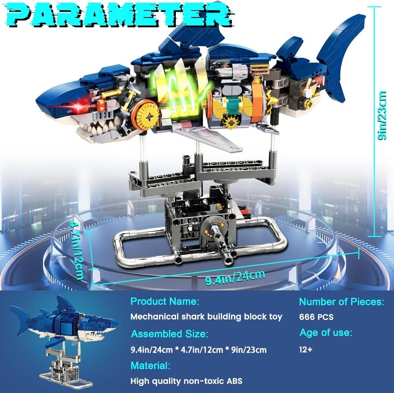 Photo 1 of INSOON Mechanical Shark Building Set