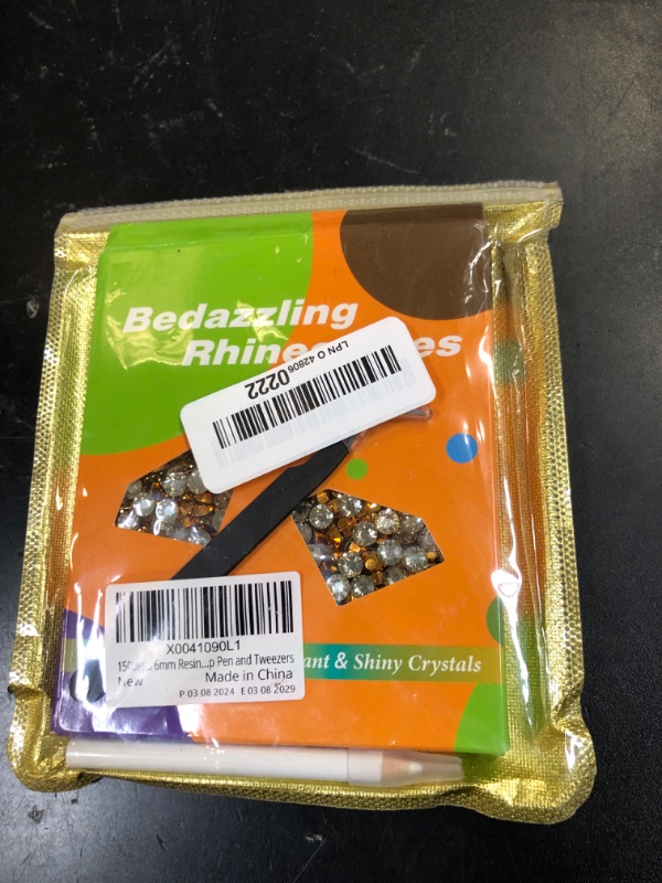 Photo 1 of 1500PCS 6mm Resin Rhinestones Bulk for Crafting (Copper Gold), Flatback Bedazzling Crystals for Crafts DIY Nail Decoration, Gems Charms for Tumbler Shoes Clothing Fabric with Pickup Pen and Tweezers