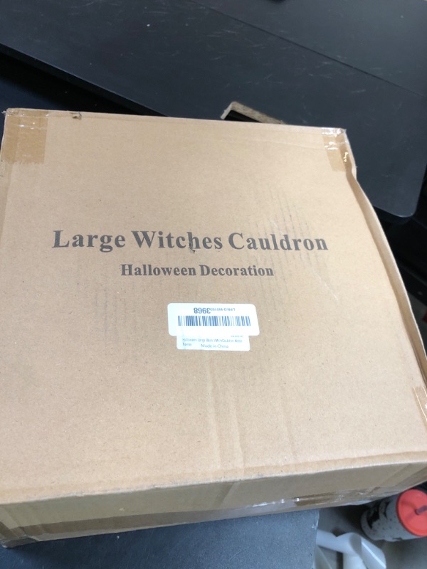 Photo 1 of 10 in 1 (12.8", 9.8", 7.6", 5.7", 2.7") Package Halloween Cauldron Large Black Plastic Witches Cauldron Candy Bowl Candy Holder for Halloween Hocus Pocus & St. Patrick’s Day Party Favors Decor