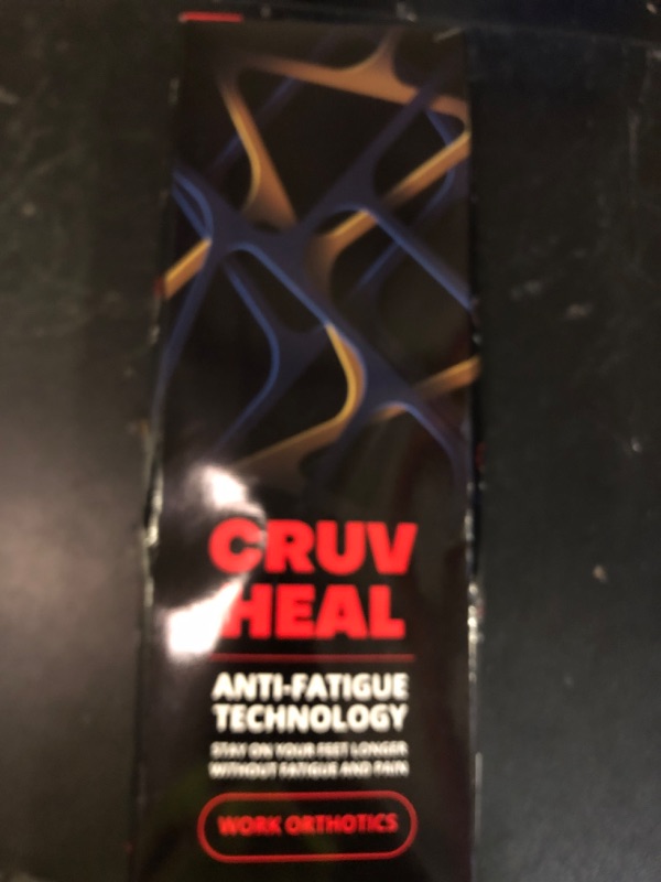 Photo 1 of (New) Work Orthotic Insoles - Anti Fatigue Medium Arch Support Shoe Insert Men Women - for Plantar Fasciitis Flat Feet Leg - Relieve Foot Pain - Work Boot Insoles Standing All Day (L, Blue Lines)