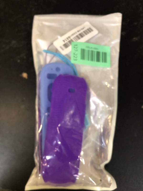 Photo 1 of [2 Pcs] Silicone Remote Case Cover for Roku Voice Remote Pro (2nd Ed.), Anti Slip Shockproof Remote Protective Sleeve for RCB1R(2024), Remote Protective Cover Case with Lanyard (Purple+Glow Blue)