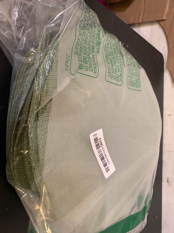 Photo 1 of 100 Pack Sage Green Burlap Placemats for Wedding Decorations – Rustic Jute Table Mats for Farmhouse Party, Boho Bridal Shower, Baby Shower, Dinner Table Decor 11.8 Inches