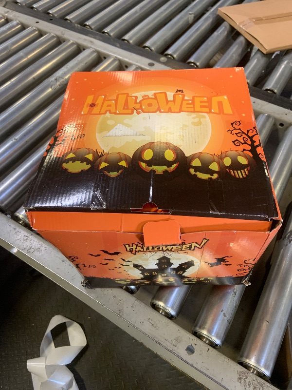 Photo 1 of 11 FT(H) x 8.5 FT(L) Giant Halloween Inflatables Archway, Halloween Inflatables, Blow Up Scary Pumpkin with Ghost and Cat for Lawn Garden Yard Holiday Party Decorations