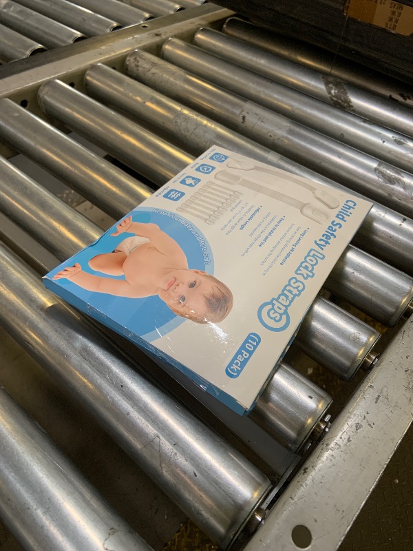 Photo 1 of 10 Pack Cabinet Locks Baby Proofing, Child Proof Cabinet Locks with 3M Adhesive - Easy Installation with Adjustable Straps, Multi-Purpose Child Safety Latches for Drawers Fridge Trash Cans Toilets