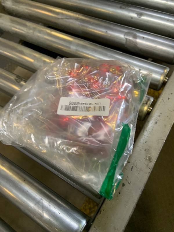 Photo 1 of 24 PCS Heart Shaped Ornament for Christmas Tree Red Heart Hanging Ornament Multi Finish Hearts Plastic Baubles Xmas Tree Hanging Decoration for Valentines Anniversary Party Decor