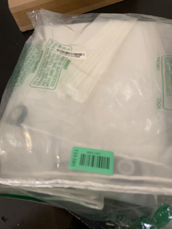 Photo 1 of 10x16ft Clear Waterproof Tarp with Grommets, Upgraded Edge Heat Fused Tear Resistant Clear Heavy Duty Tarps for Patio Fencing, Rain, Wind, Cold, Chicken Coops, and More?Windproof Rope+Tie-Downs?