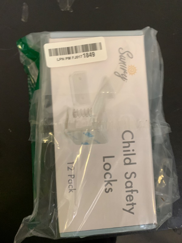 Photo 1 of 12 Pack Cabinet Locks Child Safety | Baby Safety Cabinet Locks NO Drilling 3M Adhesive Baby Proof Drawer Lock Child proofing cabinets latches for Kids Latch for Drawers & Door Child Safety Locks