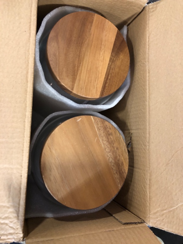 Photo 1 of 1 Gallon Glass Mason Jar with Airtight Wooden Lid, Wide Mouth Large Food Storage Container with Measurement Markings For Kitchen Pantry, Pickling, Cookies, Flour & Sugar - 2 Pack