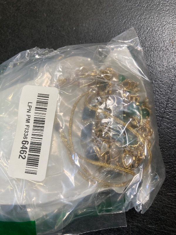 Photo 1 of Aheli Traditional Faux Stone Necklace Earrings Maang Tikka Bollywood Wedding Party Jewelry Set Gift for Women (Green)