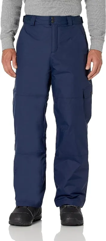 Photo 1 of Columbia youth size 8  Navy Snow Gun Nylon Cargo Insulated Waterproof Ski Pants Size S YOUTH BOYS