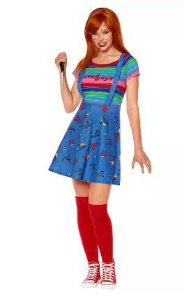Photo 1 of Adult Chucky Girl Costume - S