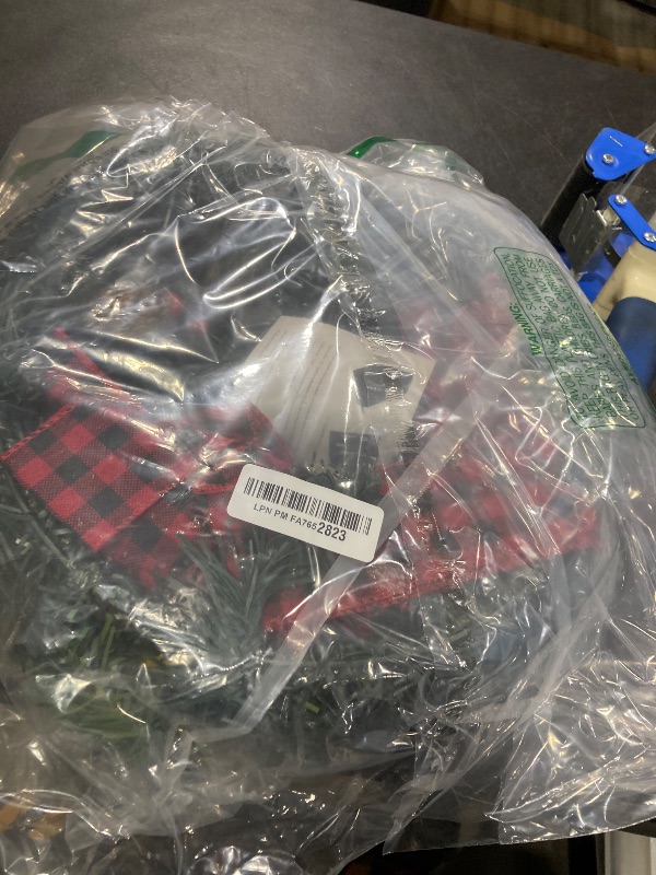 Photo 1 of DEWBIN 24 Inch 2FT Christmas Wreath, 30 LED Lights Christmas Wreaths for Front Door with Bow Red Berries Pine Cones, Prelit Timer Home Decor, Xmas Wall Windows Decorations Indoor Outdoor