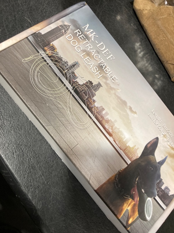 Photo 1 of 26Ft Retractable Dog Leash, Heavy Duty Great Leash for Dog up to 110 lbs, Anti-Slip Rubberized Handle, One-Handed Brake, Strong Nylon Tape, Tangle Free(Large Size).