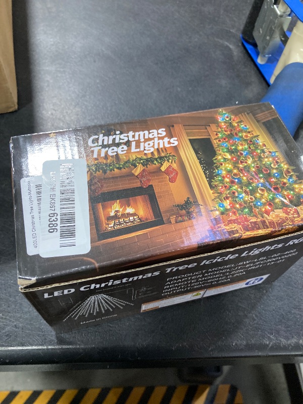 Photo 1 of aneeway 400 LED Christmas Tree Lights, Christmas Lights with 8 Light Modes & Memory Function, 6.6FT x 16 String Light with Timing Function & Remote Control for Xmas Ornaments - Multicolor