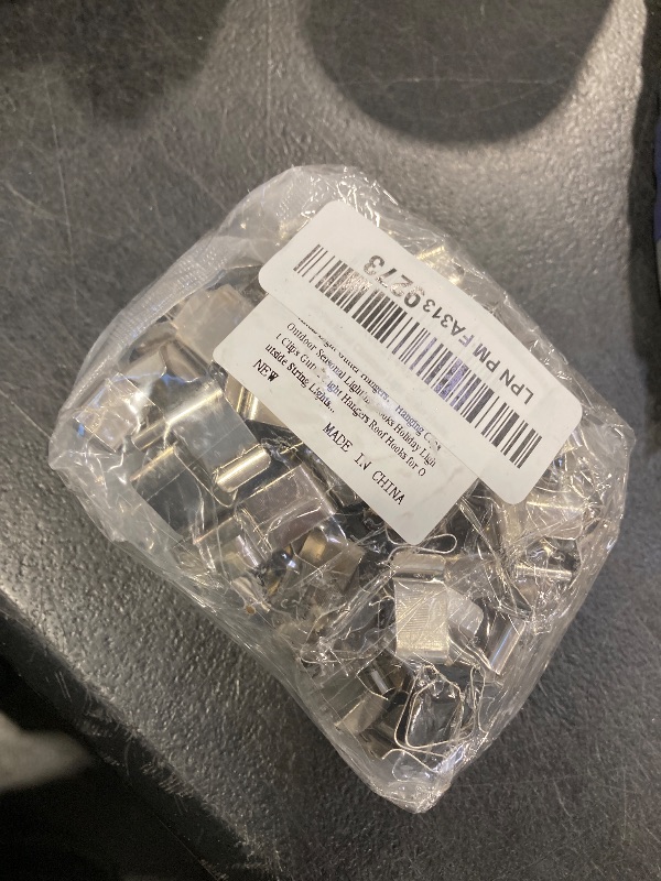 Photo 1 of 100 Pcs Metal Christmas Light Gutter Hooks? Xmas Light Gutter Hangers? Hanging Clips Outdoor Seasonal Lighting Hooks Holiday Light Clips Gutter Light Hangers Roof Hooks for Outside String Lights