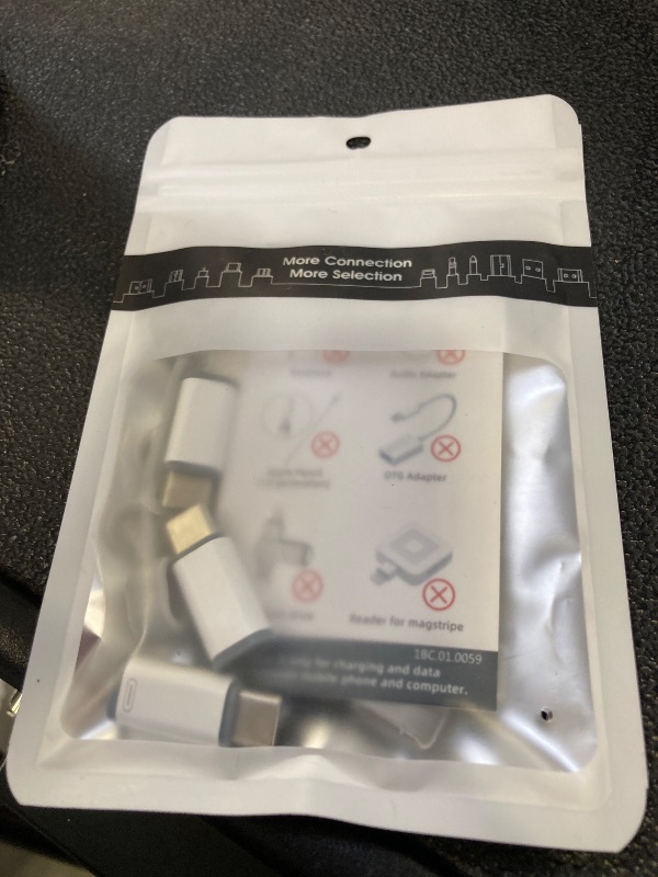 Photo 1 of 4 Pack Lightning to USB C Adapter for iPhone 15/16/17/17 Pro Max/Plus,Samsung S25,Support Charging & Data Transfer,Type C Charger Connector Cable,Lightning Female to USB C Male Adapter,Not for Audio