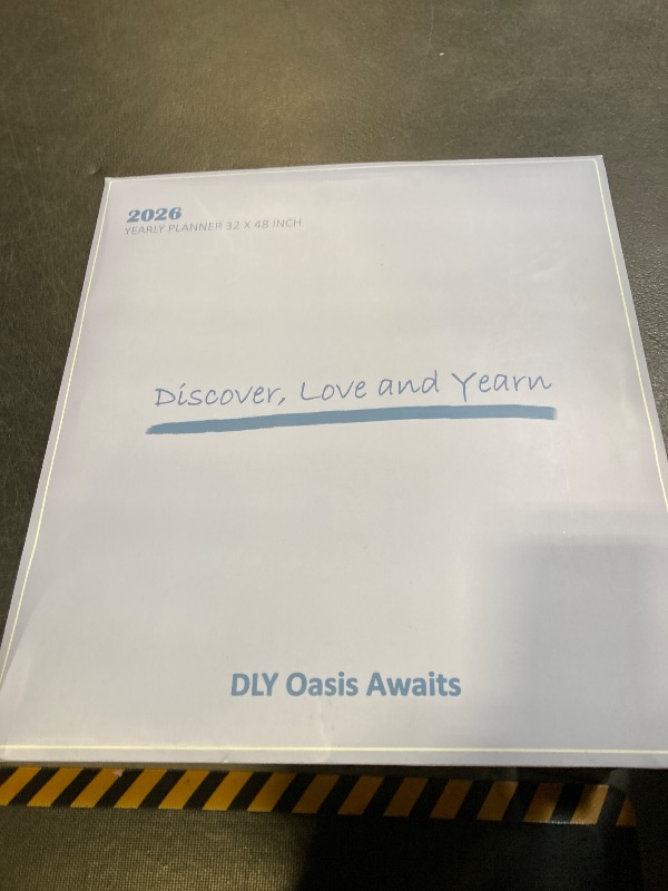 Photo 1 of 32" x 48" 2026 Wall Calendar, Folded Wet & Dry Erase Wall Calendar 12 Month, Yearly Laminated Wall Calendars, Reversible Annual Planner, Horizontal/Vertical, with Julian Dates