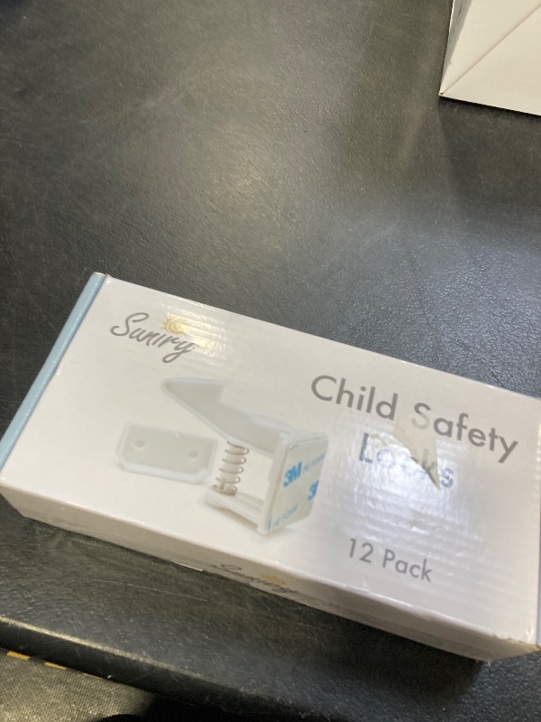 Photo 1 of 12 Pack Cabinet Locks Child Safety | Baby Safety Cabinet Locks NO Drilling 3M Adhesive Baby Proof Drawer Lock Child proofing cabinets latches for Kids Latch for Drawers & Door Child Safety Locks