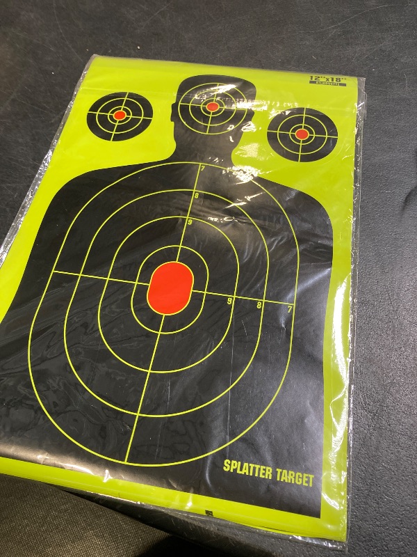 Photo 1 of - 12 x18 inch - Silhouette Splatter Target - Easily See Your Shots Burst