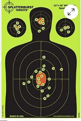 Photo 1 of - 12 x18 inch - Silhouette Splatter Target - Easily See Your Shots Burst