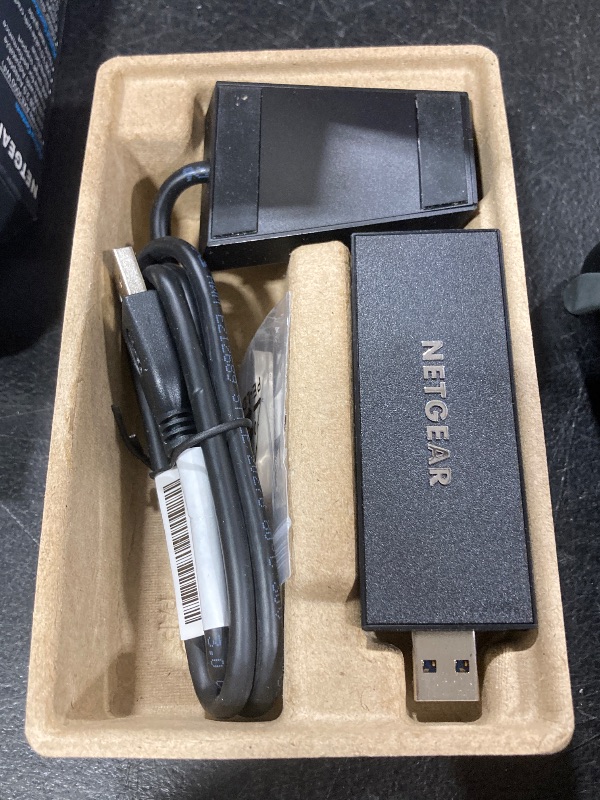 Photo 1 of NETGEAR Nighthawk WiFi 6E USB 3.0 Adapter (A8000) - AXE3000 Tri-Band Wireless Gigabit Speed (Up to 3Gbps) - New 6GHz Band – Works with Any WiFi 6 or 6E Router Or Mesh System - for Windows PC