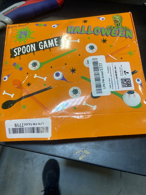 Photo 1 of 24 Packs Halloween Game Eyeball Spoon Relay Race Toy Set- Indoor Outdoor Party Supplies Decorations