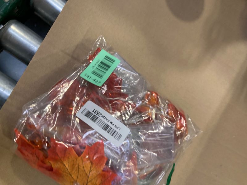 Photo 1 of 3 Pack&Timer - Thanksgiving Decorations Fall Garland with Pumpkin Lights Thanksgiving Decor for Home, 30Ft 60LED 3D Pumpkin Fall Lights Patented Enlarged Maples Leaf Battery Operated Christmas Decor