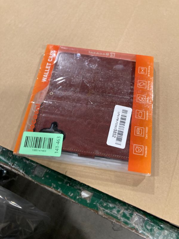 Photo 1 of Bocasal for iPhone 17 Wallet Case Compatible with MagSafe Wireless Charging, RFID Blocking Magnetic Leather Case with Card Slots Holder Kickstand Detachable Wrist Strap 6.3 Inch (Blue)