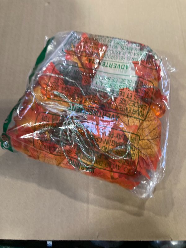 Photo 1 of 3 Pack&Timer - Thanksgiving Decorations Fall Garland with Pumpkin Lights Thanksgiving Decor for Home, 30Ft 60LED 3D Pumpkin Fall Lights Patented Enlarged Maples Leaf Battery Operated Christmas Decor