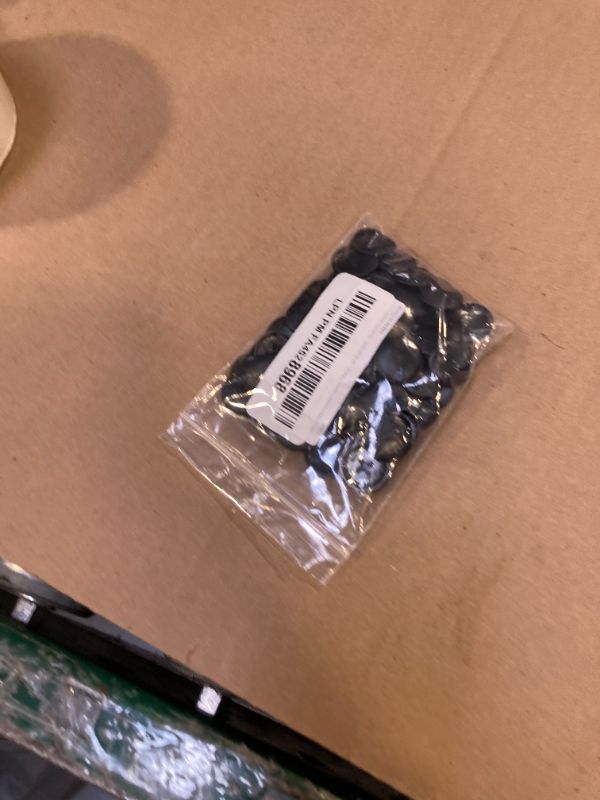 Photo 1 of 100 Pieces Plastic Round Cam Lock Fastener Cap Cabinet Furniture Connecting Cam Fitting Cap Cam Dowel Cap Cam Lock Nuts Cap Cam Lock Screw Cap Decorative Cross Head Caps, Outer Diameter 16.5mm, Black