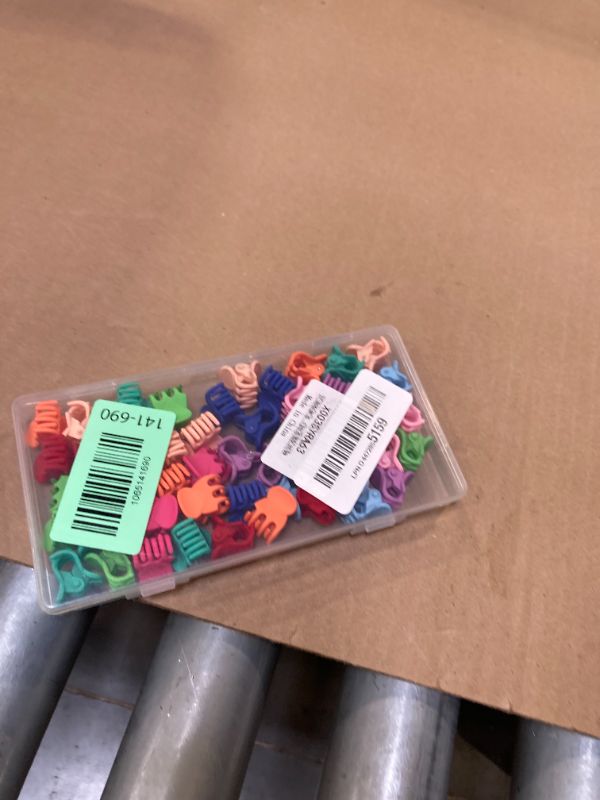 Photo 1 of 50 PCS Mini Hair Claw Clips? Bangs Strong Grip Multifunction Clamp Clips. (Matte Colors)