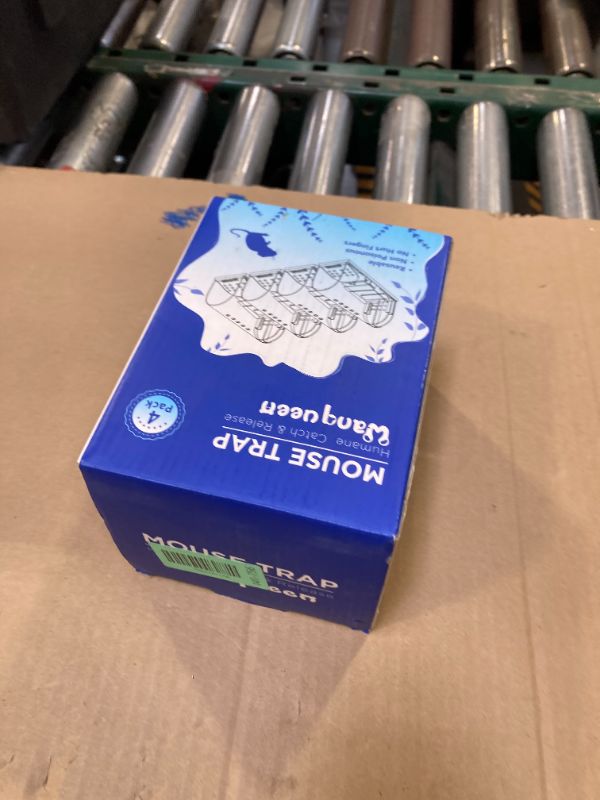 Photo 1 of 4 Pcs Humane Mouse Traps Indoor for Home, Live Mouse Trap, Reusable Mice Trap Catcher for House & Outdoors