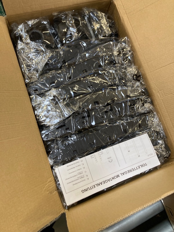 Photo 1 of Bonpally Over The Toilet Storage Shelf, 4-Tier Adjustable Bathroom Organizer, No Drill Tension Mounted Shelves, Space-Saving Bathroom Cabinet Rack Above Toilet for Small Rooms, Black