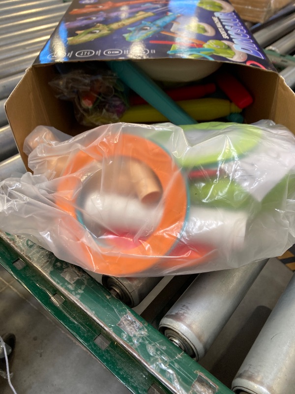 Photo 1 of 3 in 1 Dinosaur Rocket Launcher Musical Jump Toss Ring Game and Stomping Toys for Kids Outdoor with Remote Control, Indoor Outside Toy for Boys Girls 3-13 Toys for Ages 5 6 7 8 9 10 11 Birthday Gifts