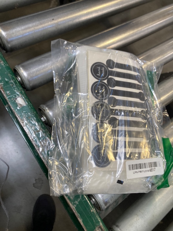 Photo 1 of (200Pcs)100pcs Translucent Plastic Bags/Bakery Bags with 100pcs Hand made Stickers for Cookie Cake Chocolate Candy Snack Wrapping Good for Bakery Party Supplies