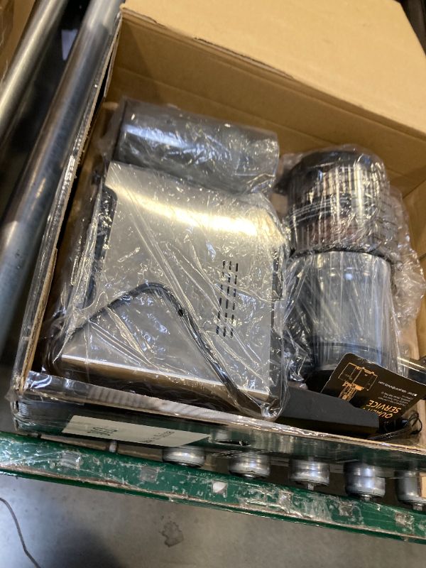 Photo 1 of WHUTO Cold Press Juicer, Wide Feed Chute Juicer Machines, Stainless Steel Slow Masticating Juicers Easy to Clean, Vegetables & Fruits Juice Extractor, High Juice Yield, Gray Knob